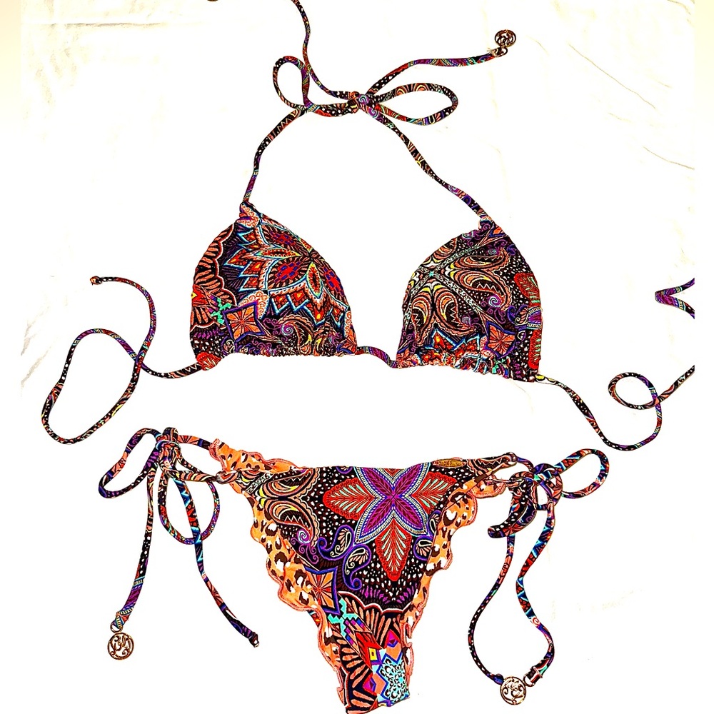 Luli Fama XS reversible Bikini top and bottom